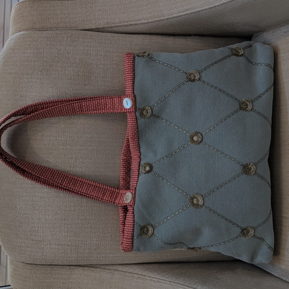 Floral Patchwork Hand Crafted Double Handle Tote … - image 6